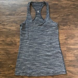 Lululemon Racerback Black/Gray/Tan Tank